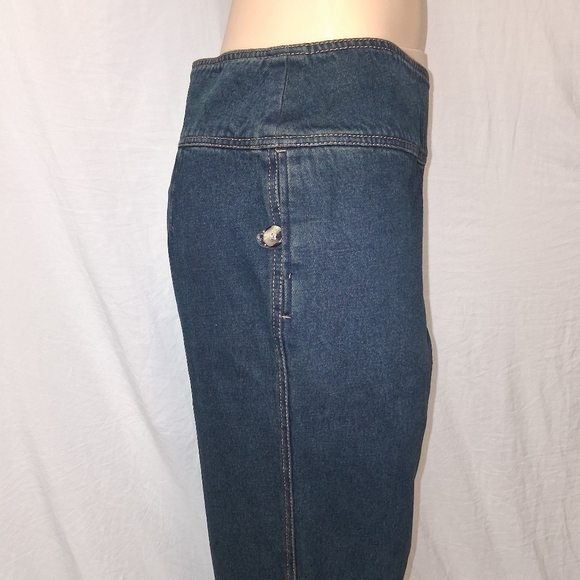 Vintage Harve Benard by benard Holtzman Dark Blue Straight Leg Jeans Size 14 - Picture 8 of 17